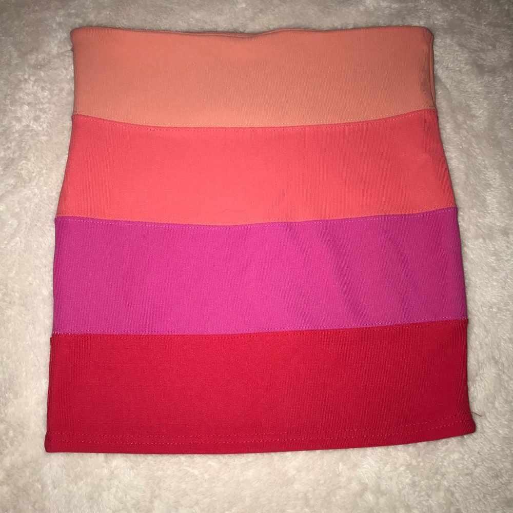 Striped bodycon skirt